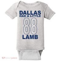 Dallas Had A Little 88 Lamb Football Baby Bodysuit thumb 0
