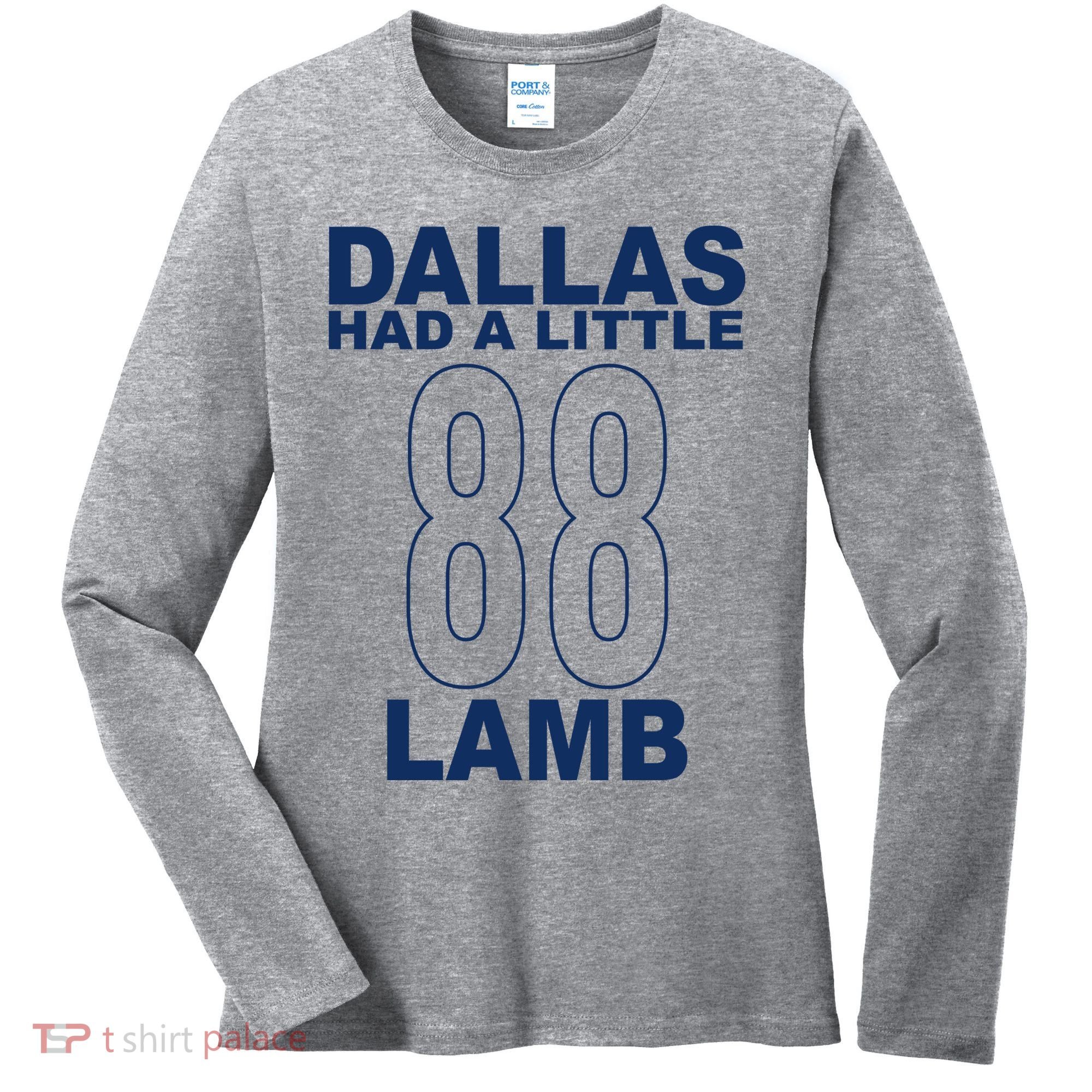 Dallas Had A Little 88 Lamb Football Women's Long Sleeve Shirt