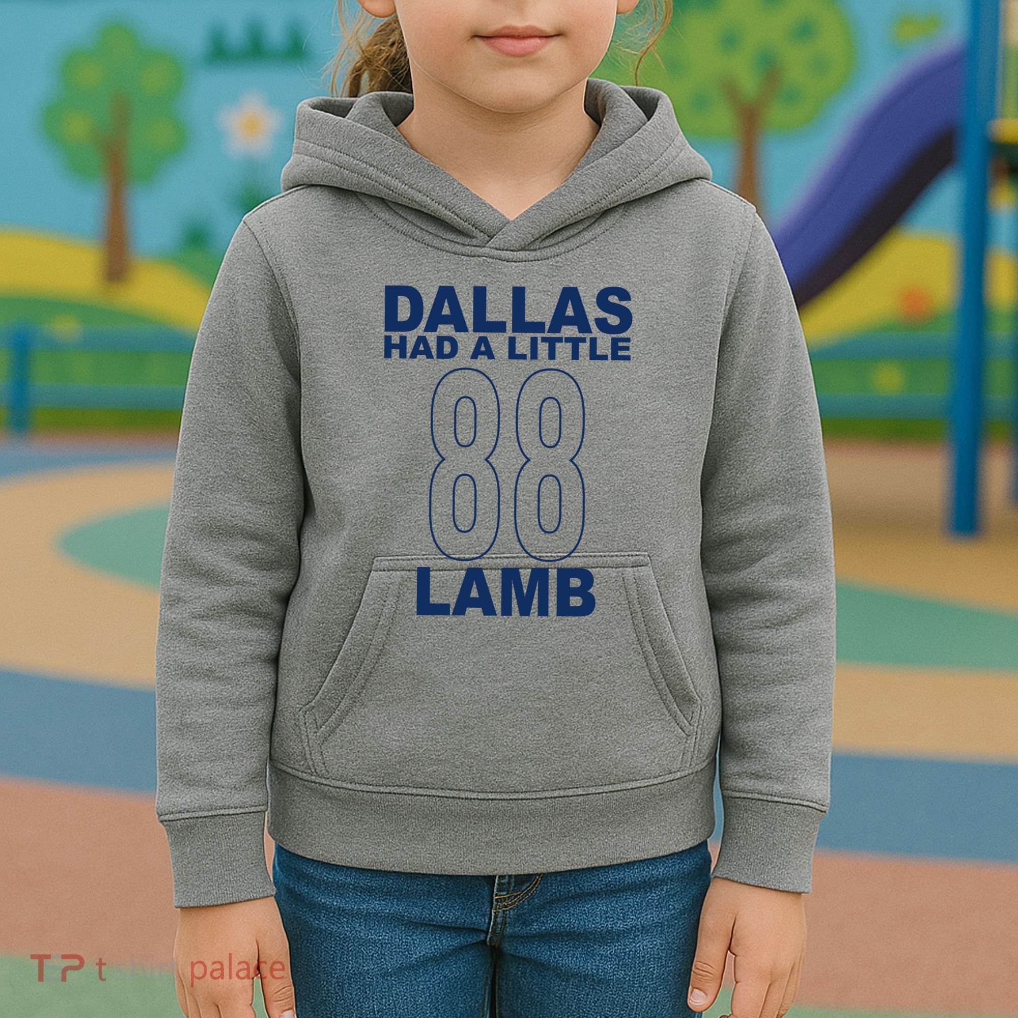 Dallas Had A Little 88 Lamb Football Kids Hoodie