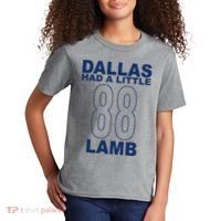 Dallas Had A Little 88 Lamb Football Kids T-Shirt thumb 2