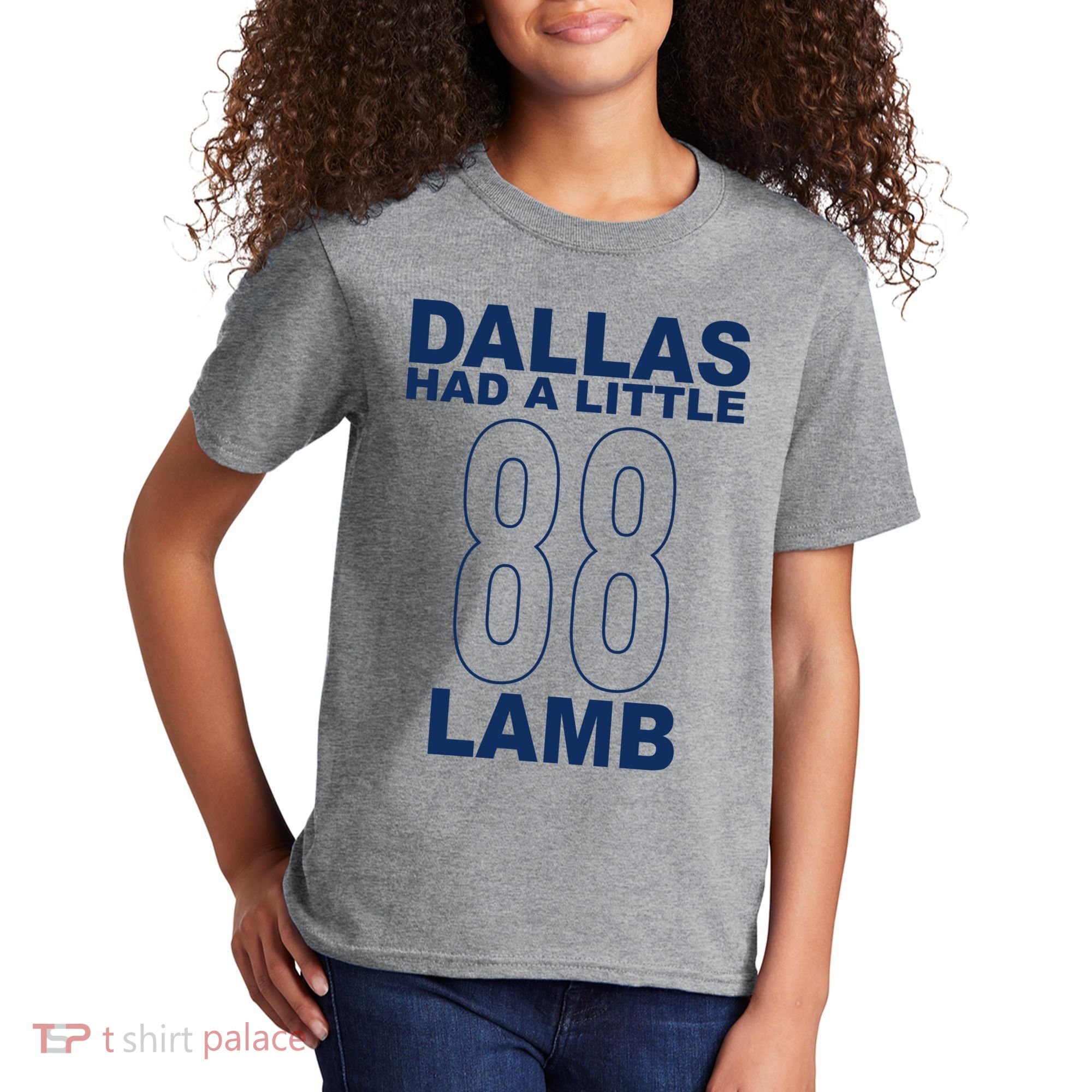 Dallas Had A Little 88 Lamb Football Kids T-Shirt
