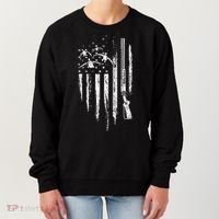 Duck Hunting American Flag Waterfowl Goose Gift For Hunter  Women's Sweatshirt thumb 0