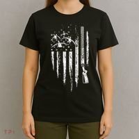 Duck Hunting American Flag Waterfowl Goose Gift For Hunter  T-Shirt thumb 4