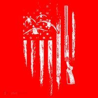 Duck Hunting American Flag Waterfowl Goose Gift For Hunter  Santa Hat thumb 1