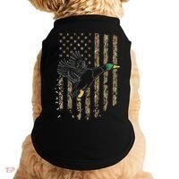 Duck Hunter American Flag Waterfowl Hunting Camouflage Doggie Tank thumb 0