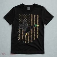 Duck Hunter American Flag Waterfowl Hunting Camouflage T-Shirt thumb 5