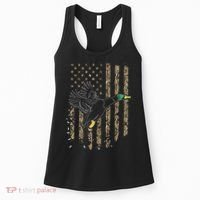 Duck Hunter American Flag Waterfowl Hunting Camouflage Women's Tank Top thumb 0