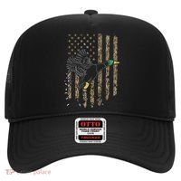 Duck Hunter American Flag Waterfowl Hunting Camouflage Hat thumb 0