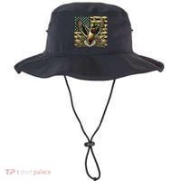 Duck Hunter American Flag Camouflage Hunting Bucket Hat thumb 0