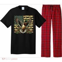 Duck Hunter American Flag Camouflage Hunting Pajama Set thumb 0