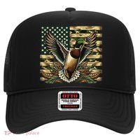 Duck Hunter American Flag Camouflage Hunting Hat thumb 0