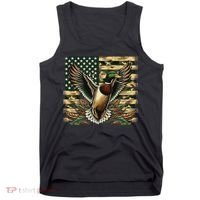 Duck Hunter American Flag Camouflage Hunting Tank Top thumb 0