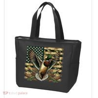 Duck Hunter American Flag Camouflage Hunting Tote Bag thumb 3