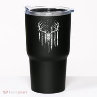 Deer Hunting American Flag Bowhunting Whitetail Bow Hunter Tumbler thumb 0