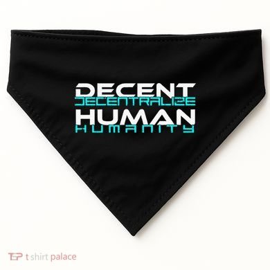 Decentralize Humanity Are You Decent USA-Made Doggie Bandana