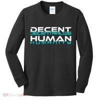 Decentralize Humanity Are You Decent Kids Long Sleeve Shirt thumb 0