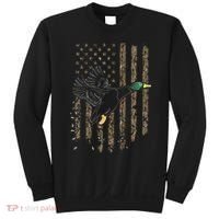 Duck Hunter American Flag Waterfowl Hunting Camouflage Sweatshirt thumb 0
