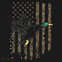 Duck Hunter American Flag Waterfowl Hunting Camouflage Sweatshirt thumb 3