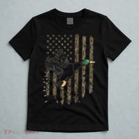 Duck Hunter American Flag Waterfowl Hunting Camouflage T-Shirt thumb 5