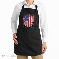 Deer Hunting American Flag Whitetail Buck Antlers Apron thumb 2