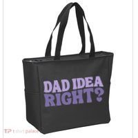 Dad Have A Idea Right Cute Funny Tote Bag thumb 2