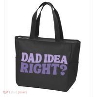 Dad Have A Idea Right Cute Funny Tote Bag thumb 3