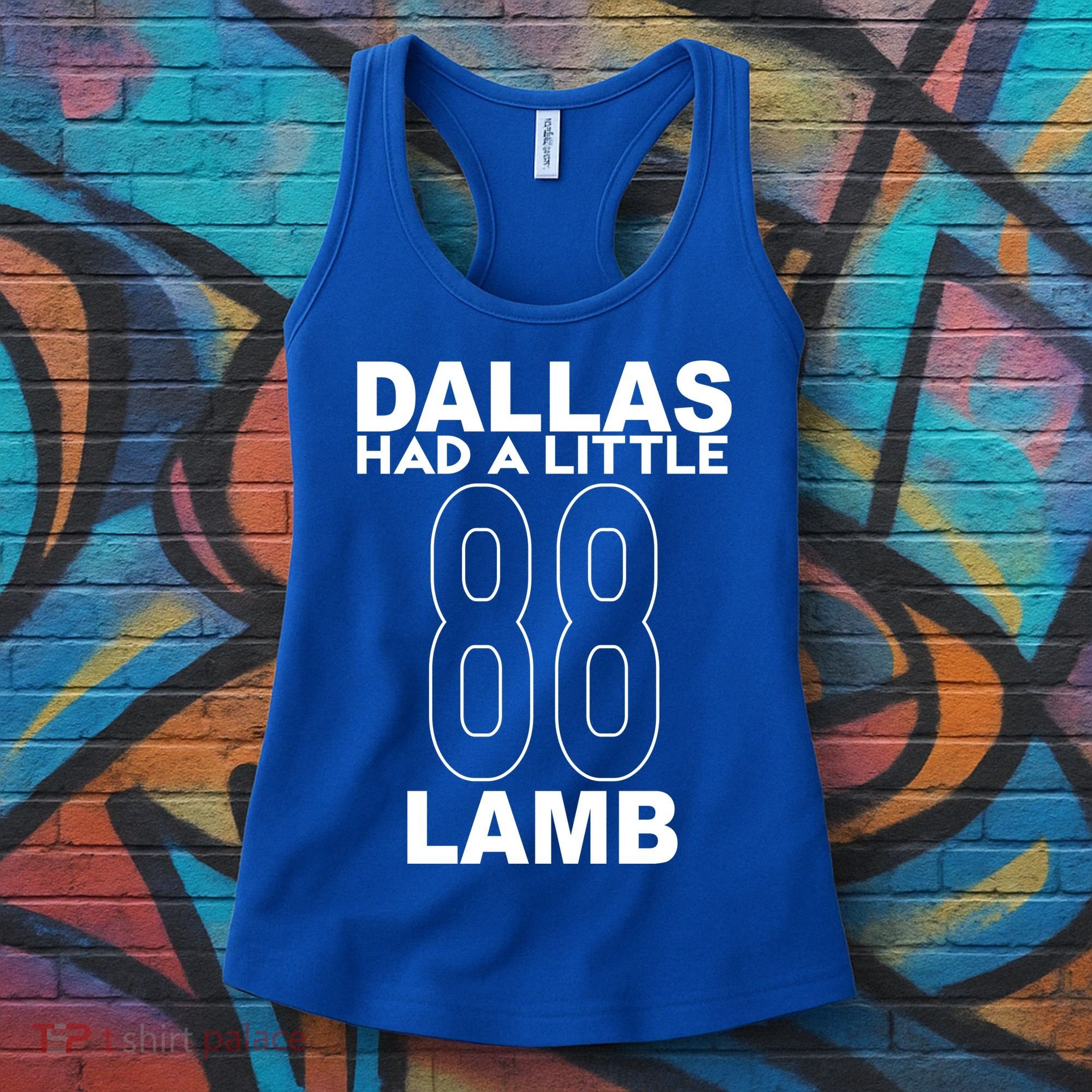 Dallas Had A Little Lamb Funny Football Women's Tank Top