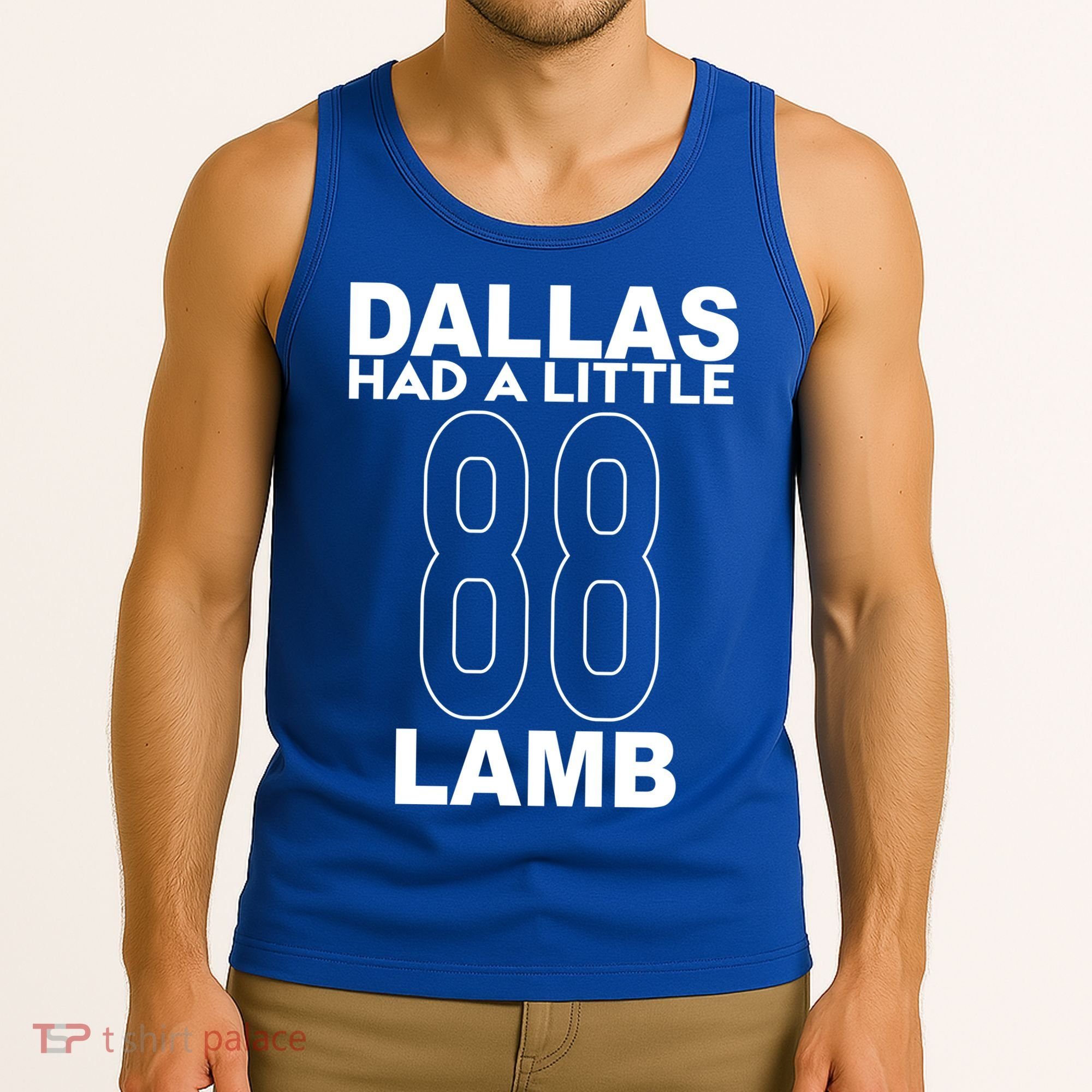 Dallas Had A Little Lamb Funny Football Tank Top