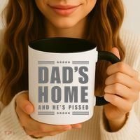 Dads Home And Hes Pissed Trump Dark Maga Dads Home Coffee Mug thumb 3
