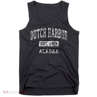Dutch Harbor Alaska Ak Vintage Established Tank Top