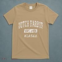 Dutch Harbor Alaska Ak Vintage Established T-Shirt thumb 5