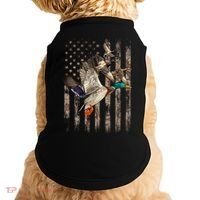 Duck Hunter American Flag Waterfowl Hunting Camouflage Doggie Tank thumb 0