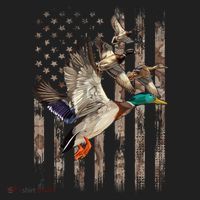 Duck Hunter American Flag Waterfowl Hunting Camouflage Golf Towel thumb 3
