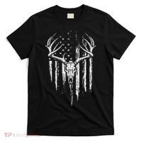 Deer Hunting American Flag Bowhunting Whitetail Bow Hunter T-Shirt thumb 0