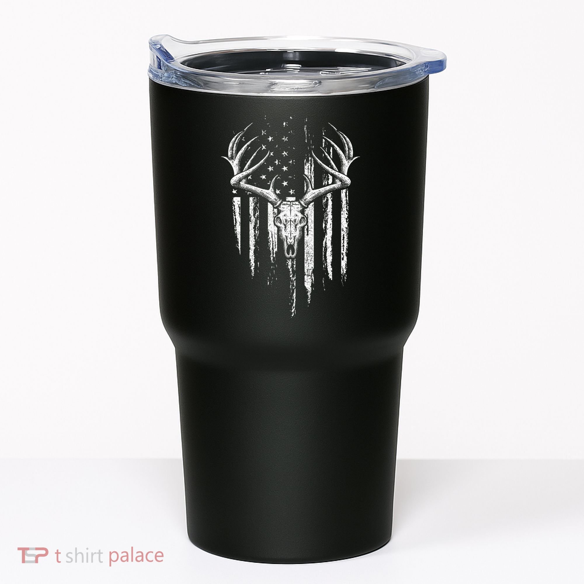 Deer Hunting American Flag Bowhunting Whitetail Bow Hunter Tumbler