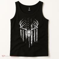 Deer Hunting American Flag Bowhunting Whitetail Bow Hunter Tank Top thumb 2