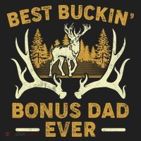 Deer Hunting Best Buckin Bonus Dad Ever Hunting Fathers Day Gift Beanie thumb 2