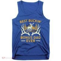 Deer Hunting Best Buckin Bonus Dad Ever Hunting Fathers Day Gift Tank Top thumb 0