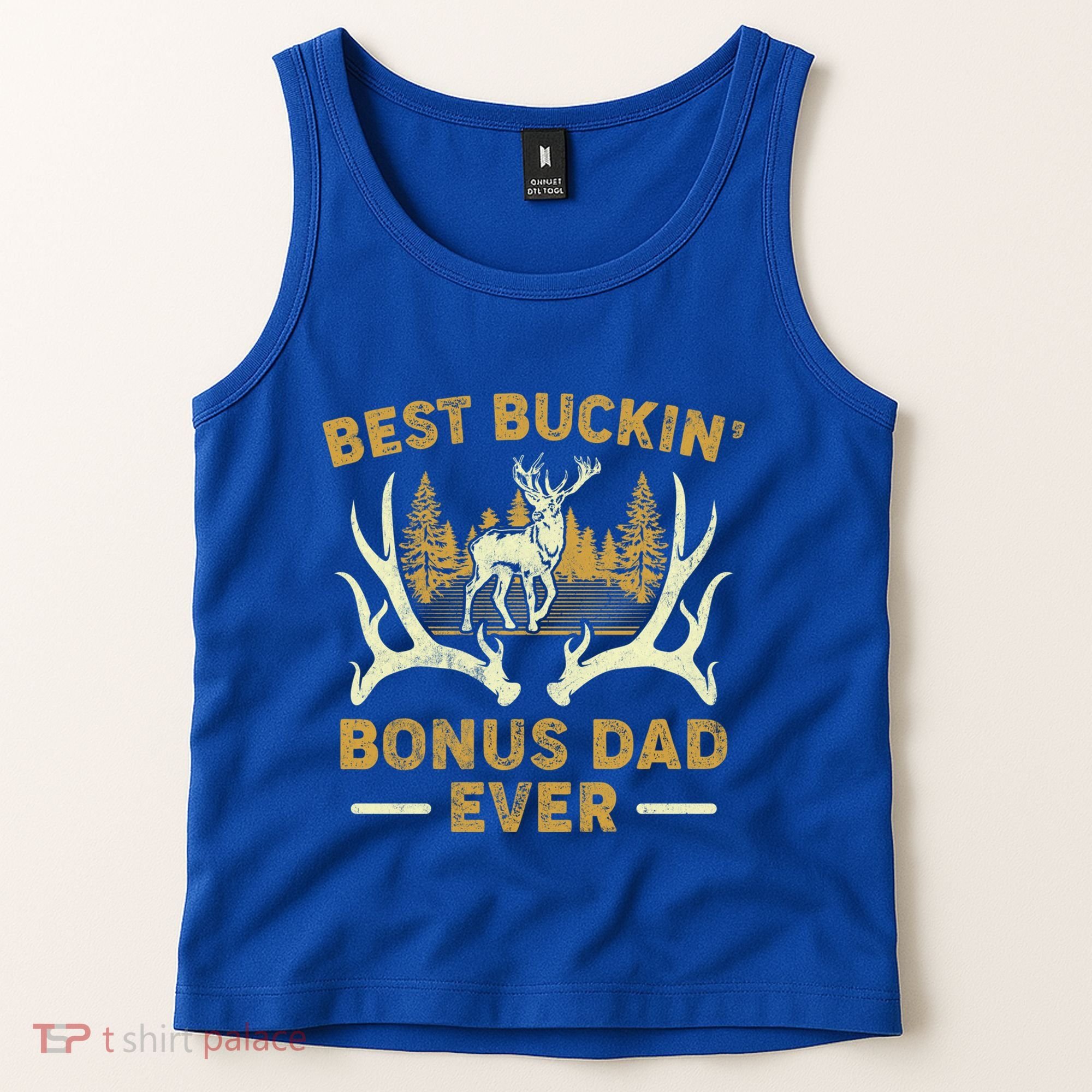 Deer Hunting Best Buckin Bonus Dad Ever Hunting Fathers Day Gift Tank Top