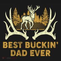 Deer Hunting Best Buckin Dad Ever Hunting Fathers Day Gift Bucket Hat thumb 4