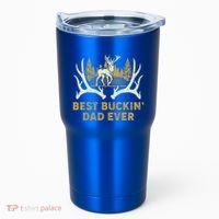 Deer Hunting Best Buckin Dad Ever Hunting Fathers Day Gift Tumbler thumb 0