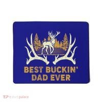 Deer Hunting Best Buckin Dad Ever Hunting Fathers Day Gift Mousepad thumb 0