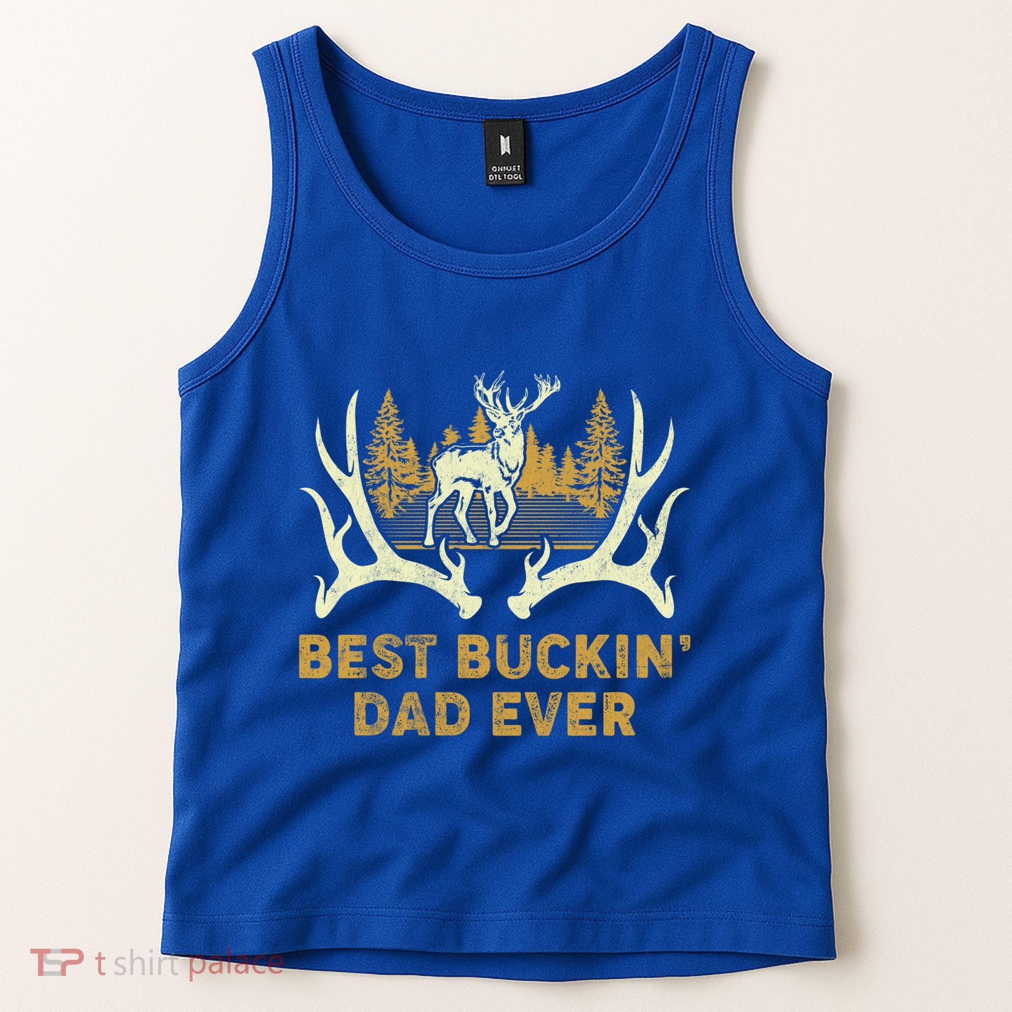 Deer Hunting Best Buckin Dad Ever Hunting Fathers Day Gift Tank Top