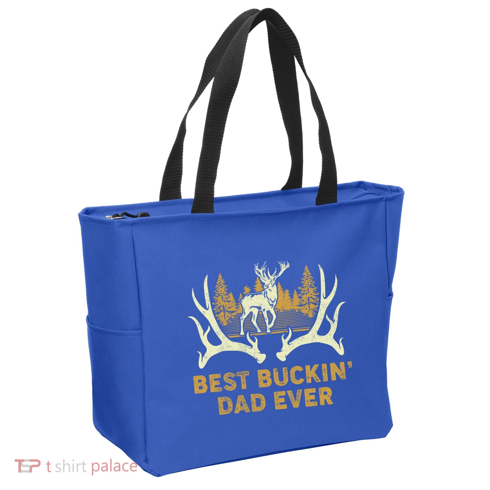 Deer Hunting Best Buckin Dad Ever Hunting Fathers Day Gift Tote Bag