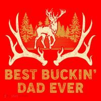 Deer Hunting Best Buckin Dad Ever Hunting Fathers Day Gift Santa Hat thumb 1