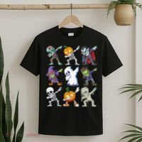 Dabbing Halloween Boys Skeleton Zombie Scary Pumpkin Mummy T-Shirt thumb 2