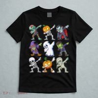Dabbing Halloween Boys Skeleton Zombie Scary Pumpkin Mummy T-Shirt thumb 5
