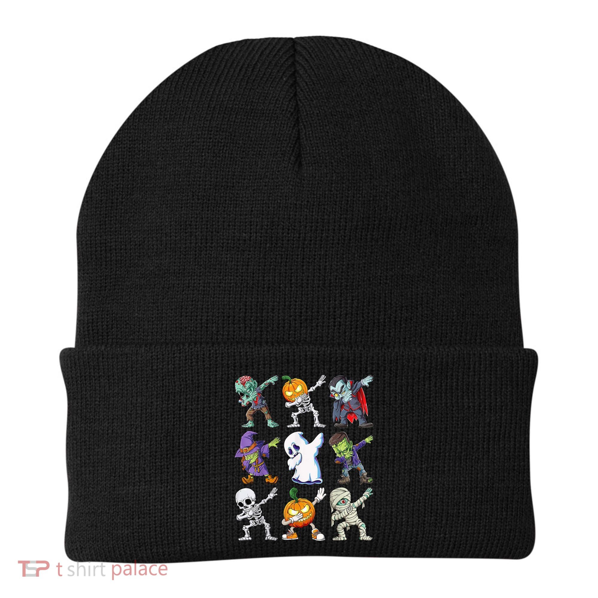 Dabbing Halloween Boys Skeleton Zombie Scary Pumpkin Mummy Beanie
