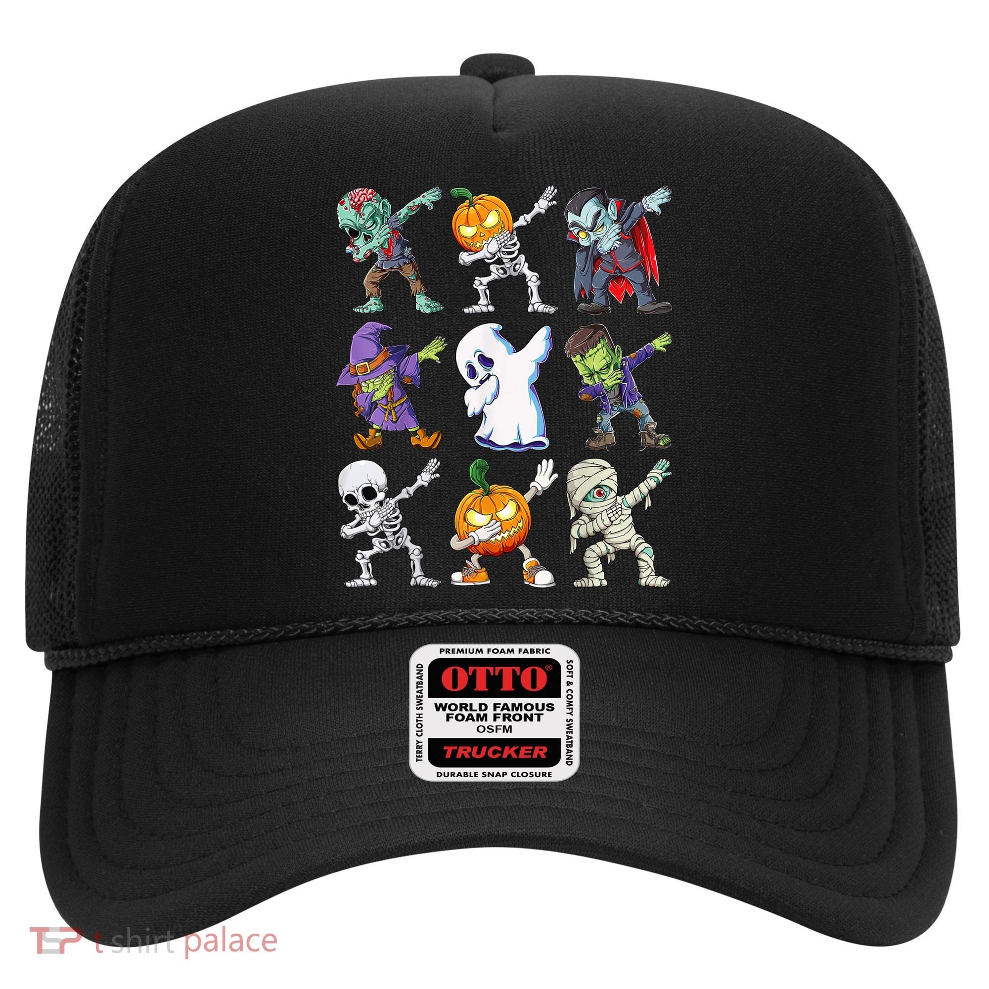 Dabbing Halloween Boys Skeleton Zombie Scary Pumpkin Mummy Hat