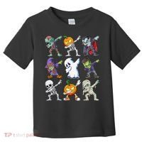 Dabbing Halloween Boys Skeleton Zombie Scary Pumpkin Mummy Toddler T-Shirt thumb 0